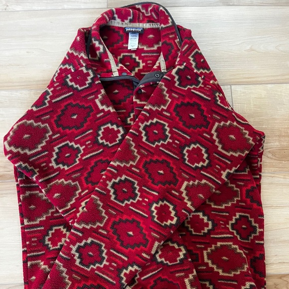 Patagonia Synchilla | Mens M | Red Aztec Color - Picture 8 of 10